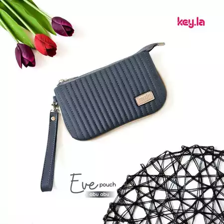 KEY.LA | EVE DOMPET WANITA BORDIR CANTIK Dompet Panjang Lucu Aesthetic Muat HP| Uang Kertas | Kunci Ukuran 20x12